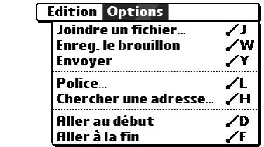 PALM TUNGSTEN C - Pour afficher ou masquer une colonne dans la liste du dossier : - 8