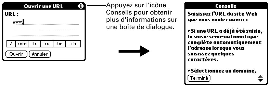 PALM TUNGSTEN C - Obtenir de l'aide dans le navigateur web - 2