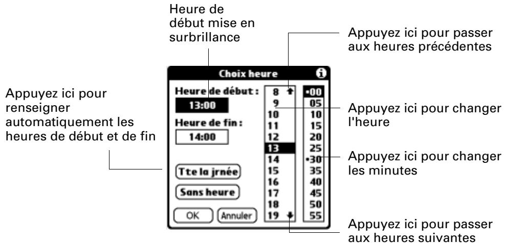 PALM TUNGSTEN C - Pour planifier un événement à la date du jour : - 3