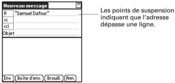 PALM TUNGSTEN C - Pour entrer l'adresse : - 3