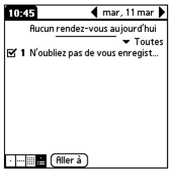 PALM TUNGSTEN C - Pour afficher la vue de l'agenda : - 3