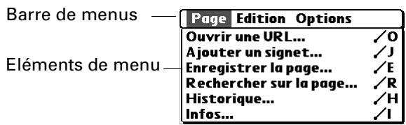 PALM TUNGSTEN C - L'aspect du navigateur web - 2