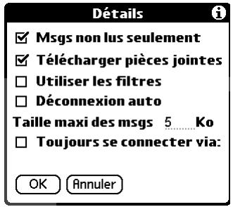 PALM TUNGSTEN C - Pour recevoir des messages : - 2