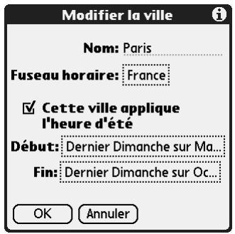PALM TUNGSTEN C - Pour ajouter une ville : - 1