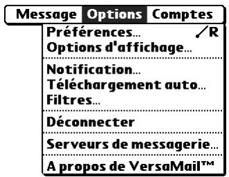 PALM TUNGSTEN C - Pour créer un filtre : - 1