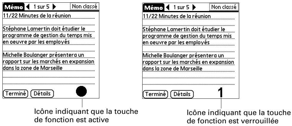 PALM TUNGSTEN C - Utilisation de la touche de fonction - 2