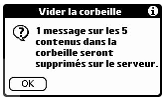 PALM TUNGSTEN C - Pour vider la corbeille : - 2