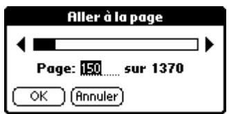 PALM TUNGSTEN C READER - Déplacement vers une page spécifique - 1