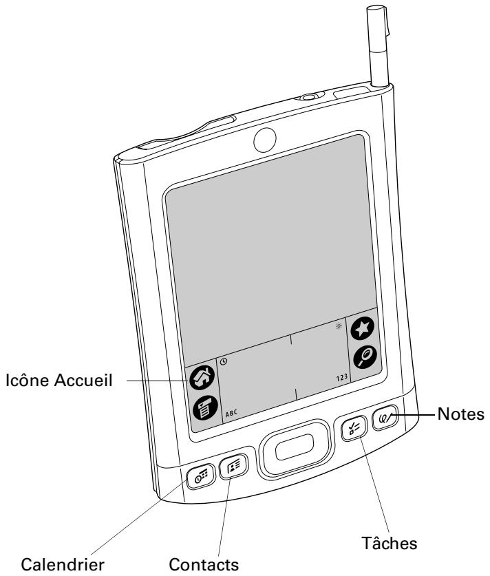 PALM TUNGSTEN E - Ouverture des applications - 1