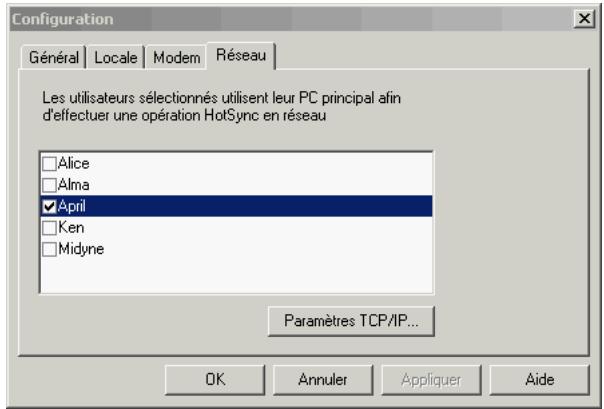PALM TUNGSTEN E - Pour préparer votre ordinateur windows à une opération hotsync par réseau : - 2