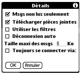 PALM TUNGSTEN T2 - Pour recevoir des messages : - 2