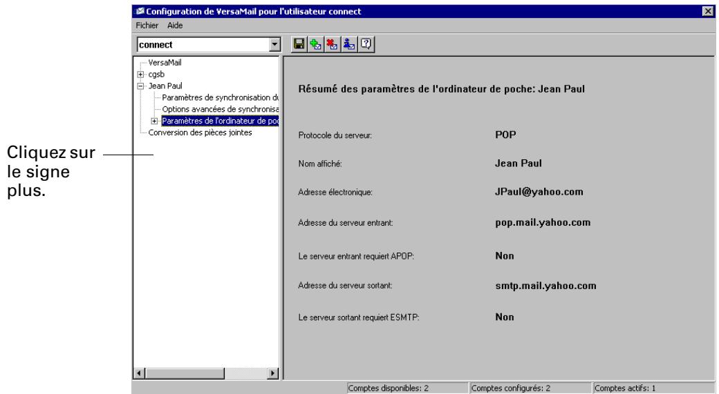 PALM TUNGSTEN T2 - Synchroniser tous les messages du dossier Reçus - 4