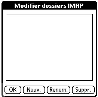 PALM TUNGSTEN T2 - Pour créer et modifier des dossiers de messagerie : - 2