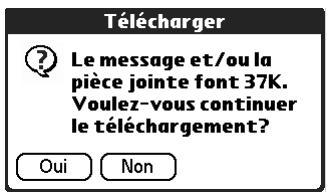 PALM TUNGSTEN T2 - Téléchargement de pièces jointes volumineuses - 3