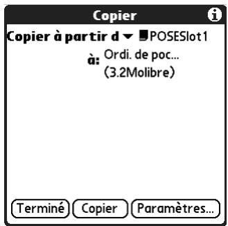 PALM TUNGSTEN T2 - Copie d'applications sur ou depuis une carte d'extension - 1