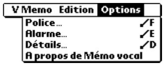 PALM TUNGSTEN T2 - Menus Options - 2