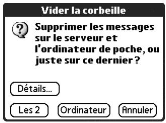 PALM TUNGSTEN T2 - Pour vider la corbeille : - 1
