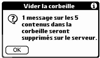 PALM TUNGSTEN T2 - Pour vider la corbeille : - 2