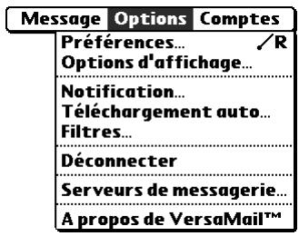 PALM TUNGSTEN T2 - Pour créer un filtre : - 1