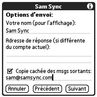 PALM TUNGSTEN T2 - Copie cachée des msgs sortants - 1