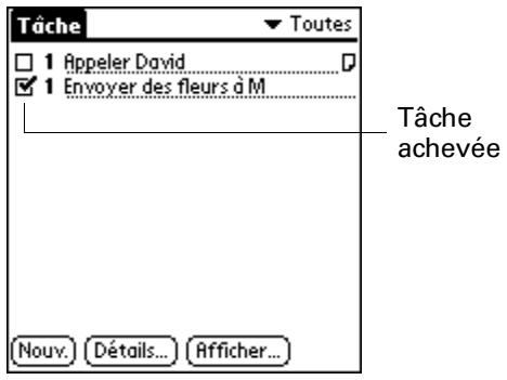 PALM TUNGSTEN T2 - Pour cocher une tâche : - 2