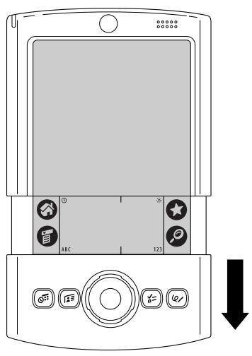 PALM TUNGSTEN T2 - Pour ouvrir l'ordinateur de poche : - 1