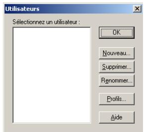 PALM TUNGSTEN T2 - Pour créer un profil utilisateur sous Windows : - 1