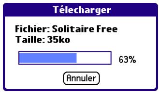 PALM TUNGSTEN T2 - Téléchargement d'un fichier sur votre ordinateur de poche - 2