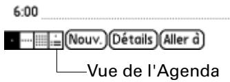 PALM TUNGSTEN T2 - Pour afficher la vue de l'Agenda : - 1