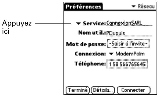 PALM TUNGSTEN T2 - Connexion au serveur d'accès distant de l'entreprise - 5