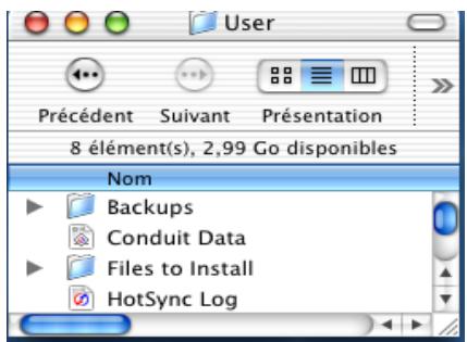 PALM TUNGSTEN T2 - Opérations HotSync directes : ordinateurs Macintosh - 1