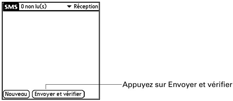 PALM TUNGSTEN T2 - Pour envoyer et recevoir simultanément des messages : - 1