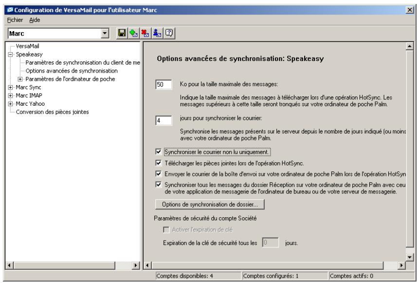 PALM TUNGSTEN T2 - Synchroniser tous les messages du dossier Reçus - 1