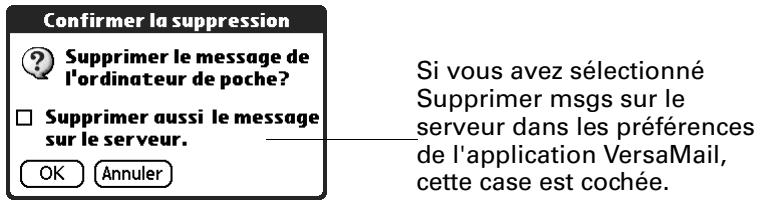 PALM TUNGSTEN T2 - Pour supprimer un ou plusieurs messages : - 2