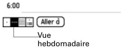 PALM TUNGSTEN T2 - Pour afficher la vue hebdomadaire : - 1