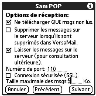 PALM TUNGSTEN T2 - Comptes POP - 1
