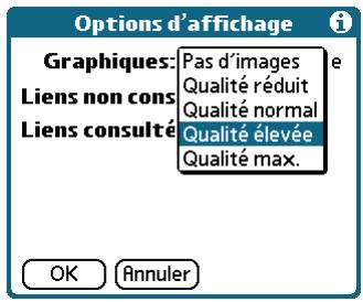 PALM TUNGSTEN T2 - Modification du mode de téléchargement des images - 1