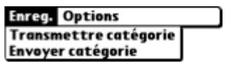 PALM TUNGSTEN T2 - Menus Enreg. - 1
