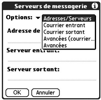 PALM TUNGSTEN T2 - Pour modifier votre nom d'utilisateur ou votre mot de passe : - 4
