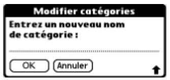 PALM TUNGSTEN T2 - Pour définir une nouvelle catégorie : - 3