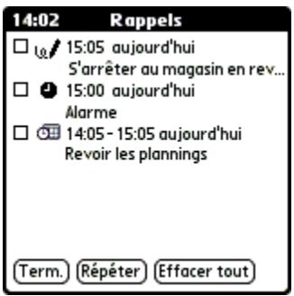 PALM TUNGSTEN T2 - Réception d'alertes sur votre ordinateur de poche - 1