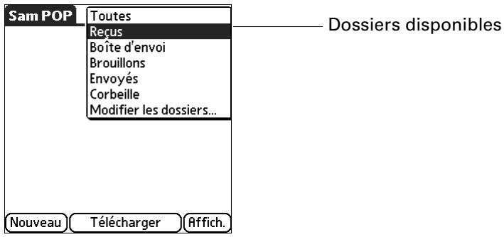 PALM TUNGSTEN T2 - Pour afficher d'autres dossiers : - 1