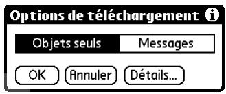 PALM TUNGSTEN T2 - Sélection d'un autre service pour un compte de messagerie donné - 2