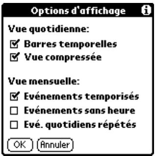 PALM ZIRE 21 - Options d'affichage - 1
