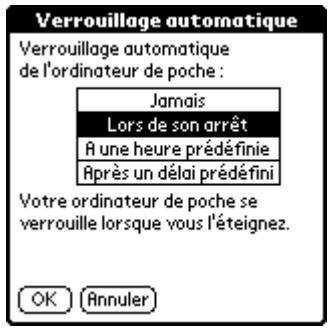 PALM ZIRE 21 - Verrouillage de votre ordinateur de poche - 1
