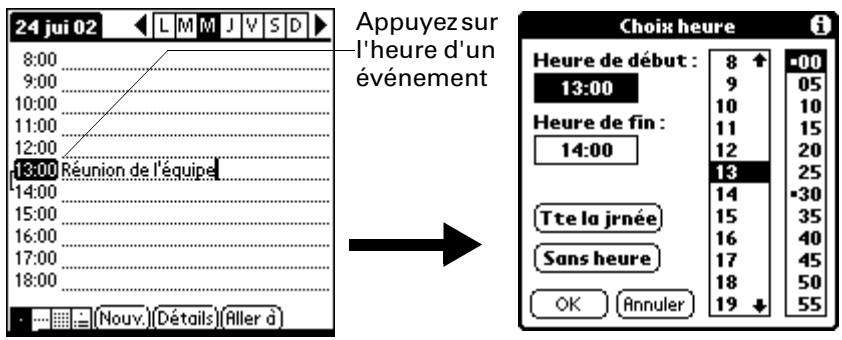 PALM ZIRE 21 - Pour planifier un événement à la date du jour : - 2