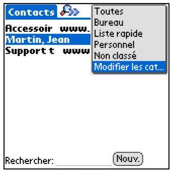 PALM ZIRE 31 - Ajout d'une catégorie - 3