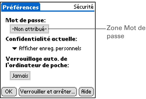PALM ZIRE 31 - Création d'un mot de passe - 2