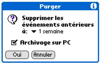PALM ZIRE 31 - Suppression de tous vos anciens événements - 1