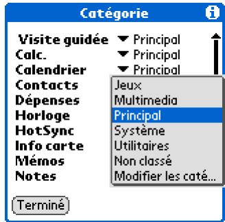 PALM ZIRE 31 - Intégration d'une application à une catégorie - 1